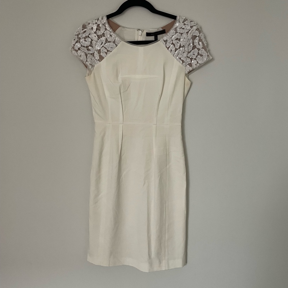 BCBGMaxazria white dress